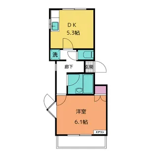 ガーデンヒル千葉寺【3階】の間取り