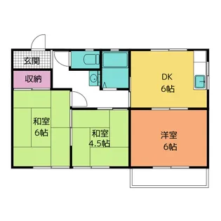 コーポヤマダ(七宝)【1階】の間取り