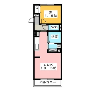 アルバグランデ桑名東方【3階】の間取り