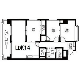 エステート鳴海【9階】の間取り