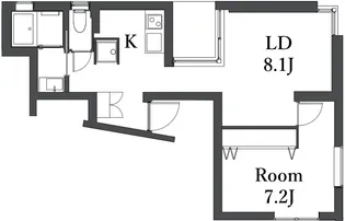 N s one S+大森西【1階】の間取り