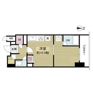 KDX堺筋本町レジデンス【7階】の間取り