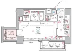 クレヴィスタ梅島【5階】の間取り