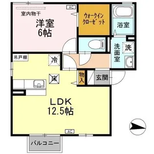 新潟県長岡市東保内【アパート】の間取り