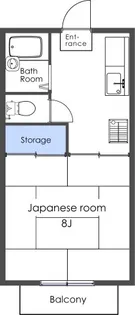 埼玉県東松山市箭弓町2【アパート】の間取り