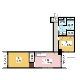 レヴァンテ岐阜【2階】の間取り