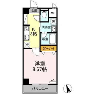 愛知県名古屋市千種区東山元町5【マンション】の間取り
