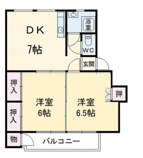 富士見団地30号棟【3階】の間取り