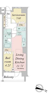 東京都新宿区西早稲田2【マンション】の間取り