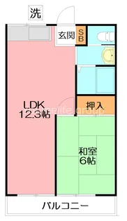 ハイツマルイチ【2階】の間取り