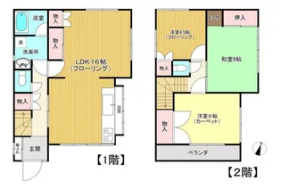 東京都大田区田園調布1【一戸建】の間取り