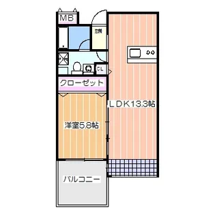 ラ・サンテ【3階】の間取り