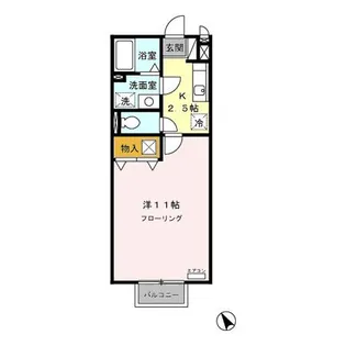 サンガーデン【1階】の間取り
