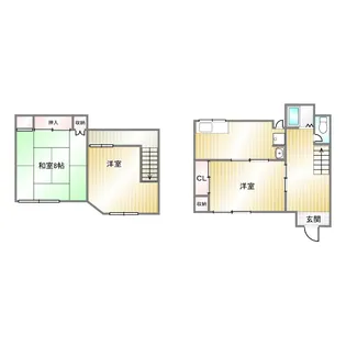 兵庫県神戸市須磨区板宿町3【一戸建】の間取り