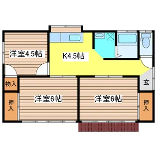 茨城県神栖市深芝【一戸建】の間取り