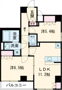 フュージョナル浮間舟渡【3階】の間取り