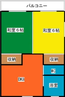 クラソカタリーナB棟【1階】の間取り