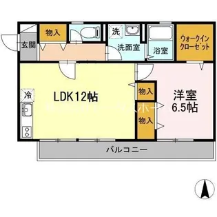 パールハイツ内田 II【1階】の間取り