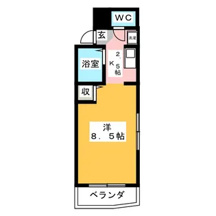 高崎中央マンション【2階】の間取り