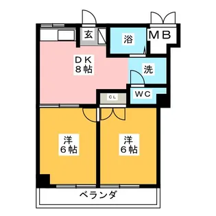 メゾン山森【2階】の間取り