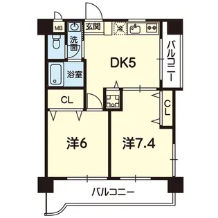 レイズマンション【7階】の間取り