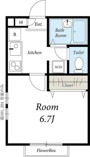 リリックコート新小岩【2階】の間取り