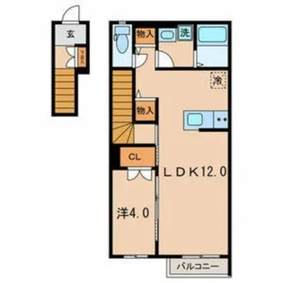 フラワーフォンテーヌIII【2階】の間取り