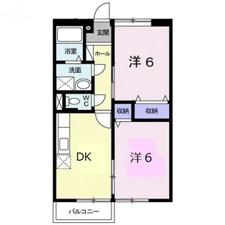 メゾンエルディム【2階】の間取り