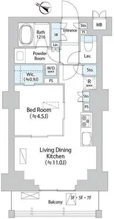 イストワール阿佐ヶ谷【7階】の間取り