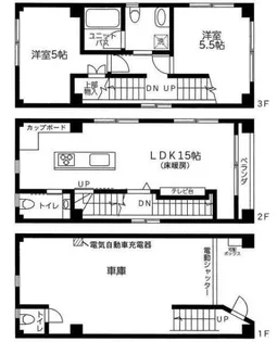 東京都江東区清澄1【一戸建】の間取り