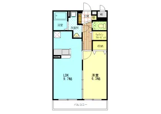 1LDKの間取り画像