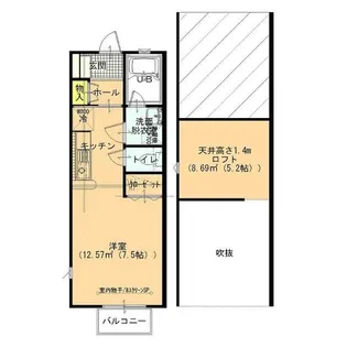 群馬県太田市浜町【アパート】の間取り