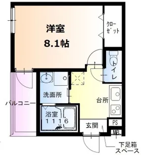 フジパレス神戸本町ウエスト【1階】の間取り