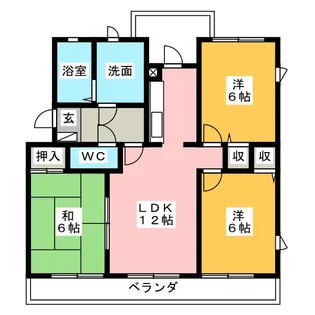 ANNEX柏井【3階】の間取り