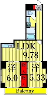 町屋レジデンス【2階】の間取り