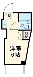 マインドべリタ横浜壱号館【3階】の間取り