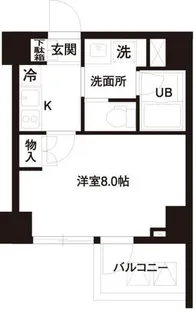 東京都港区高輪1【マンション】の間取り