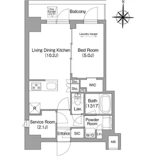 コンフォリア本所吾妻橋II【3階】の間取り
