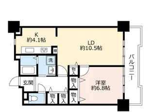 UR酉島リバーサイドヒルなぎさ街【16階】の間取り