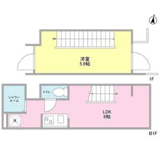 ル・トラン代々木公園【1階】の間取り