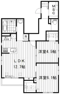 ヴェラコートミフジ【2階】の間取り
