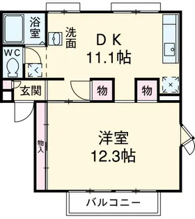 ミラクルハイツ【3階】の間取り