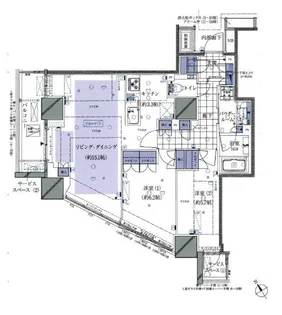 品川タワーレジデンス【11階】の間取り