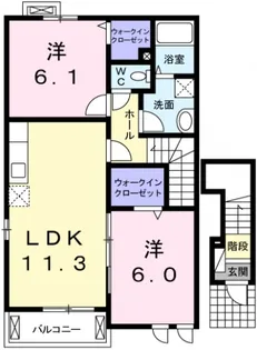 ナーシサス ガーデン【2階】の間取り