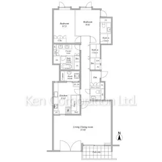 フォレストテラス松濤【3階】の間取り