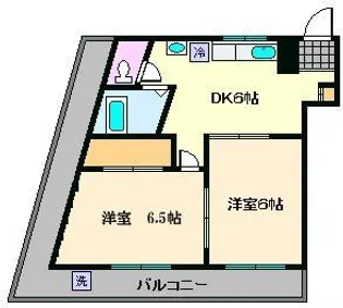 マンション釜鳴【3階】の間取り