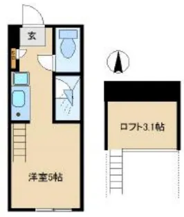 ラ・プチット・メゾン弥生町【1階】の間取り