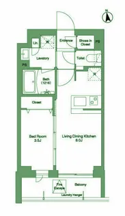コンフォリア戸越公園【3階】の間取り