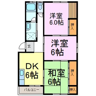 メゾン新美【3階】の間取り