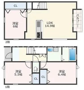 グランシティ画図の間取り